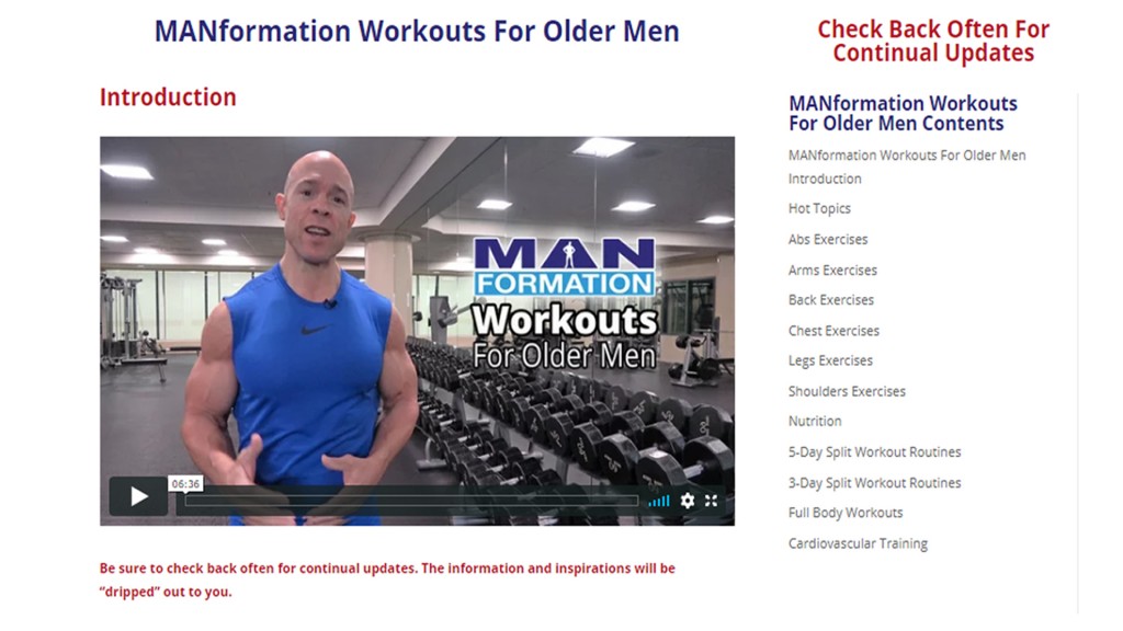 Workouts For Older Men